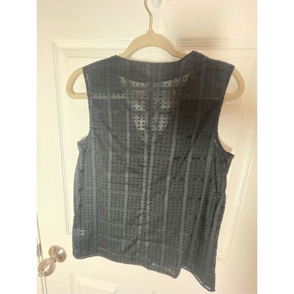 J.Crew women’s sleeveless blouse black size 2 NWT - Picture 2 of 7